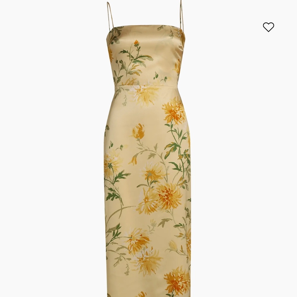 Reformation Frankie Silk Dress